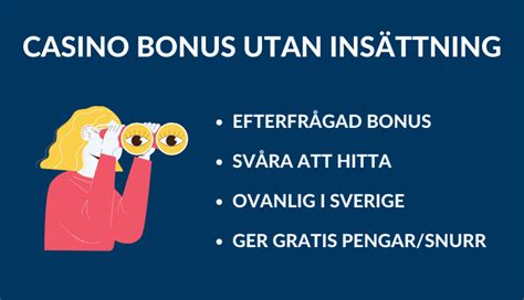 casino med bonus utan insättning